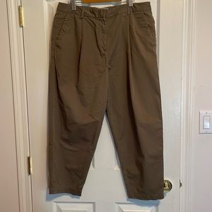 Everlane covert green slouchy chino pant